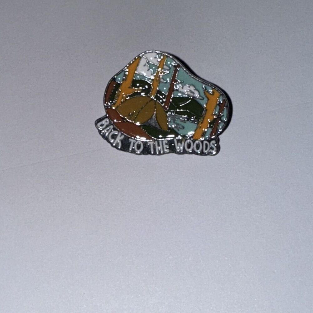Back To The Woods Tent Camp Pin Brooch